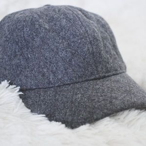 Madewell Gray Quilted Baseball Cap